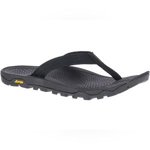MERRELL BREAKWATER FLIP SLIP ON SANDALS VIBRAM MEGAGRIP sz 12 BLACK J034351 NEW